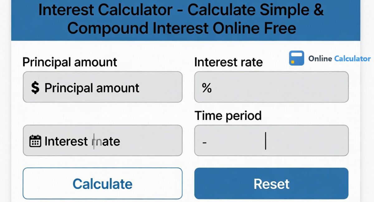 Interest Calculator - Calculate Simple &amp;amp;amp;amp; Compound Interest Online Free