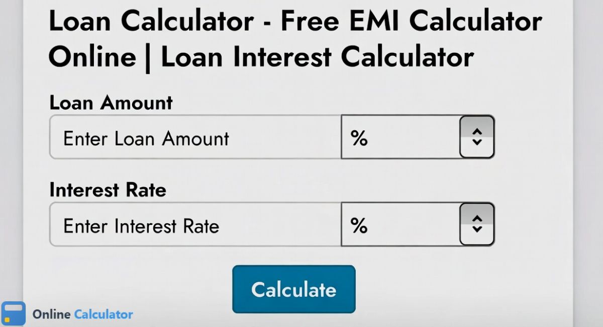 Loan Calculator - Free EMI Calculator Online | Loan Interest Calculator