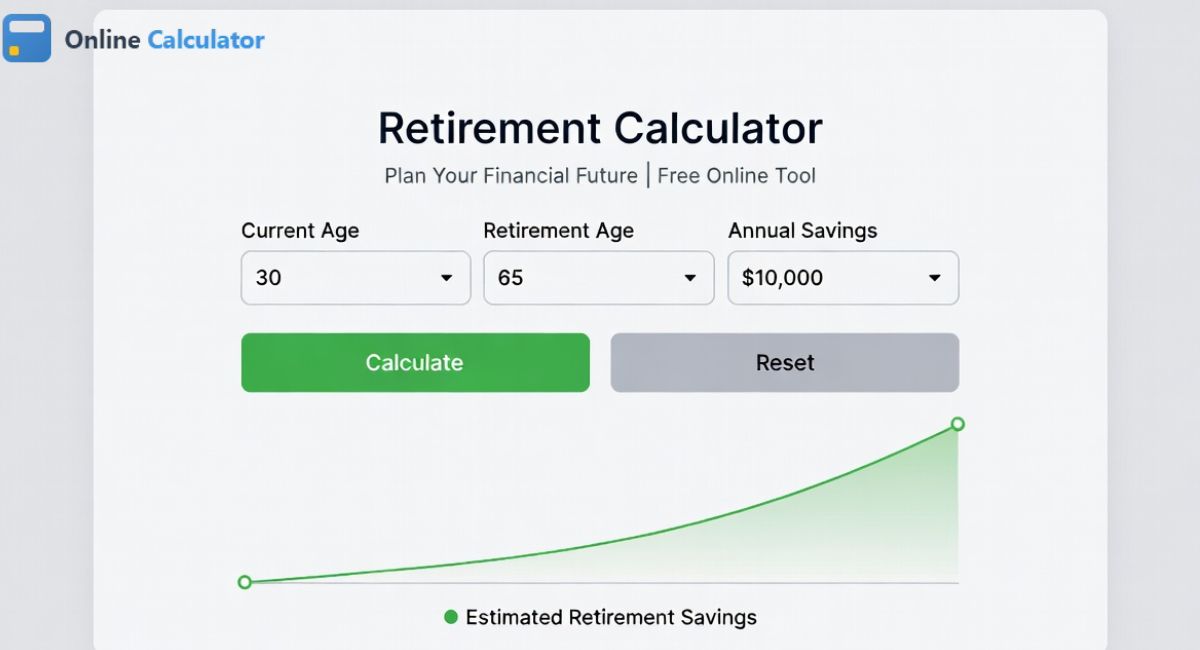 Retirement Calculator - Plan Your Financial Future | Free Online Tool